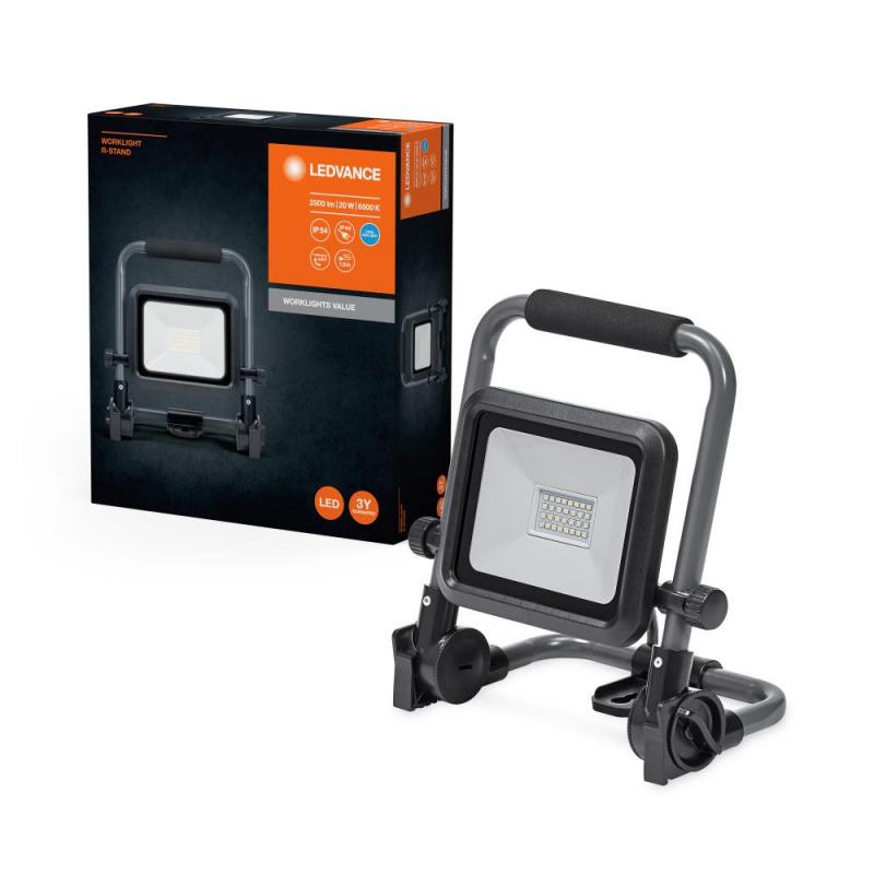 LEDVANCE LED WORKLIGHT VALUE R-STAND 20W 865 Baufluter Floodlight